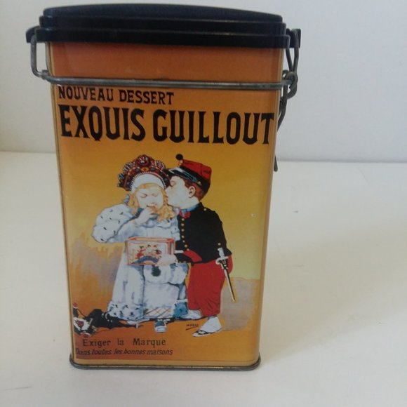 EXQUIS GUILLOUT Tin Made in Italy Empty Tin Nouveau Dessert - Picture 3 of 12